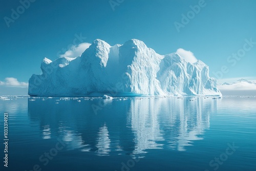 Iceberg Reflection in Arctic Waters