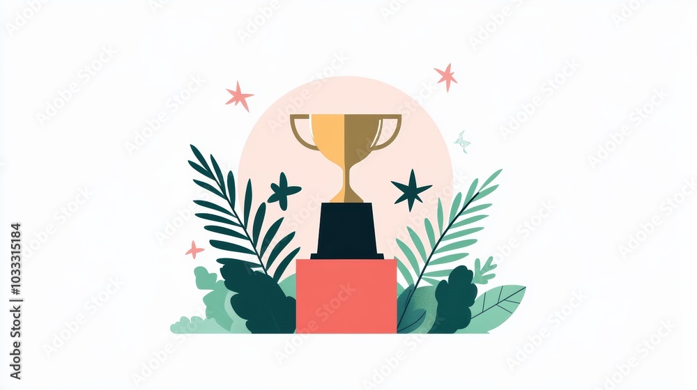 A person standing on a podium, receiving a trophy for their exceptional performance. A person standing on a podium, receiving a trophy for their exceptional performance.