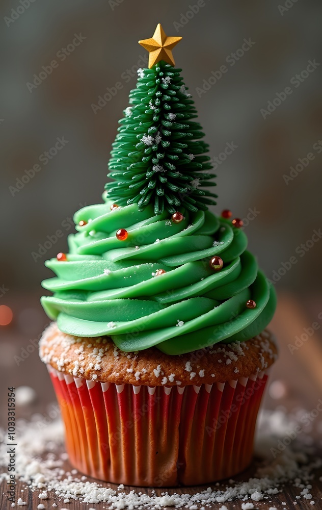 Christmas Tree Cupcake Christmas Tree Cupcake