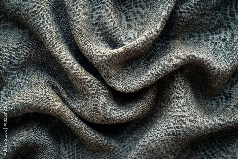 Close Up Wrinkled Grey Burlap Fabric Texture Background Close Up Wrinkled Grey Burlap Fabric Texture Background