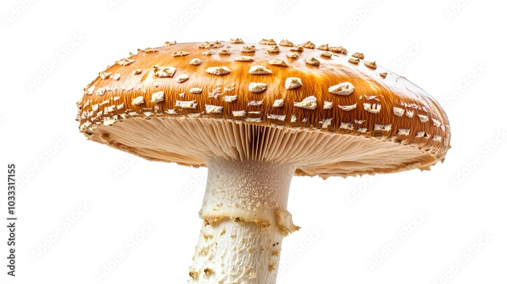 penny bun mushroom on isolated white background. penny bun mushroom on isolated white background.