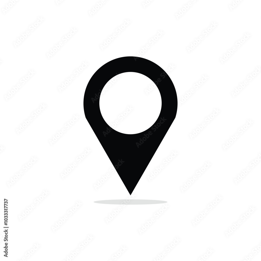 Map sign location icon isolated on white background. Map sign location icon isolated on white background.