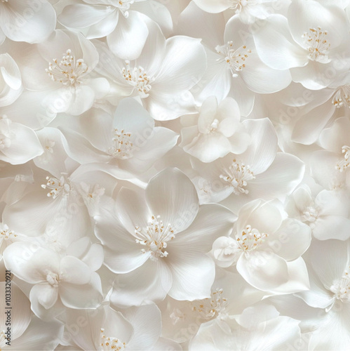 floral white musk background pattern