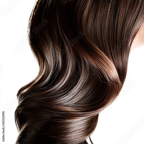 hair isolated on white