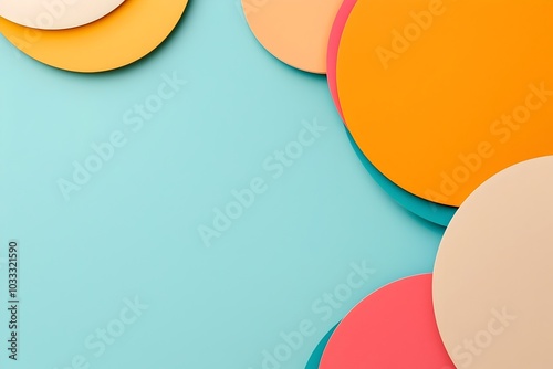 Striking Geometric Presentation Background with Contrasting Colors and Sharp Focus