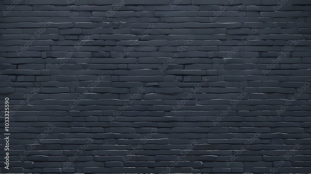 Obraz premium Image features a style and type of a textured, dark stone wall consists of horizontally stacked, rectangular stones with varying lengths and subtle irregularities, creating a rustic appearance