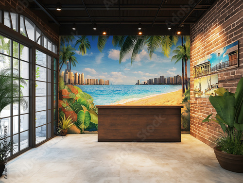 World Explorer's Haven: Boutique Travel Agency with Destination Murals photo