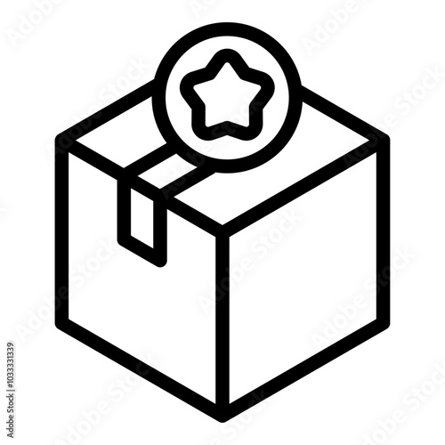 Best product icon. Vector line icon
