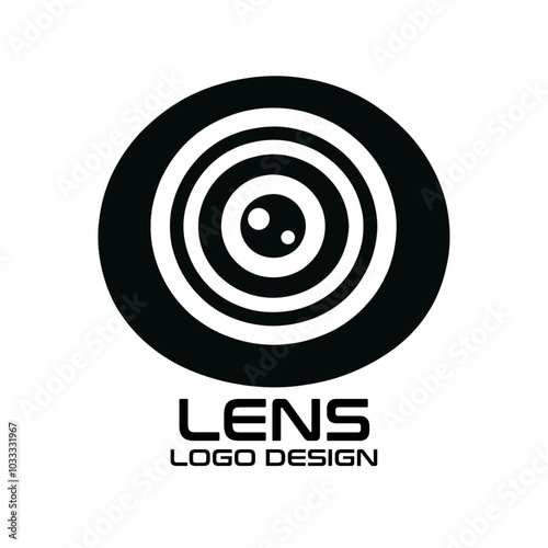 Camera Lens Vector Logo Design