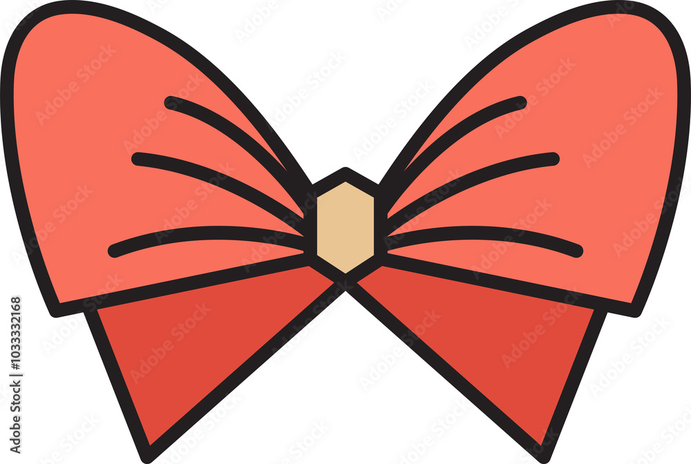 Pink Bowtie Illustration Pink Bowtie Illustration