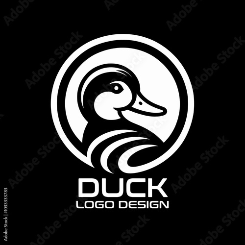 Duck Vector Logo Design photo