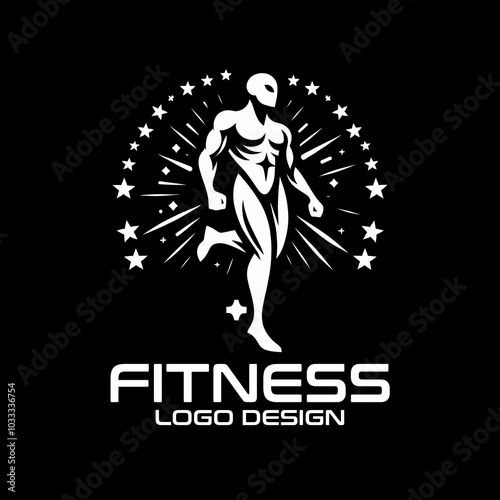 Fitness Vector Logo Design photo