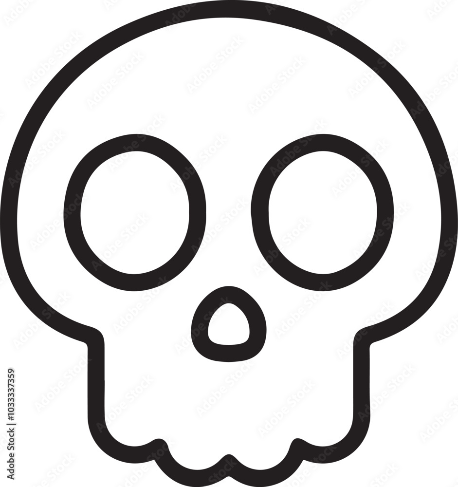 Skull icon symbol vector image illustration
