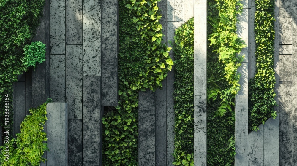 Urban Foliage: Plants Intertwined with Concrete Urban Foliage: Plants Intertwined with Concrete