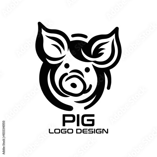 Pig Vector Logo Design