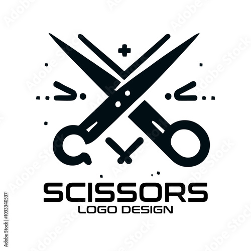 Scissors Vector Logo Design photo
