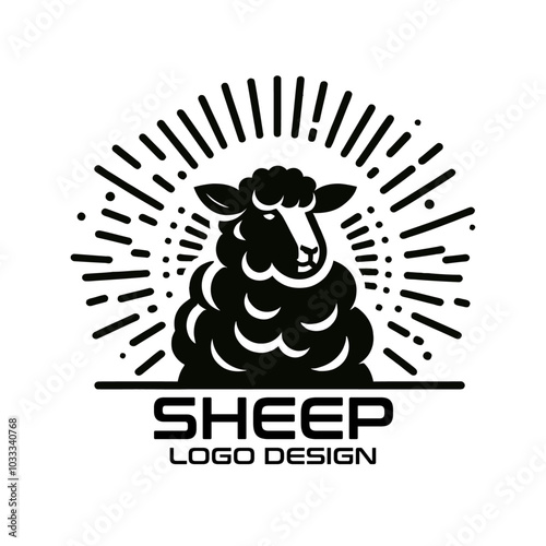 Sheep Vector Logo Design photo