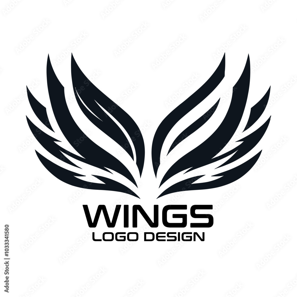 Wings Vector Logo Design Wings Vector Logo Design