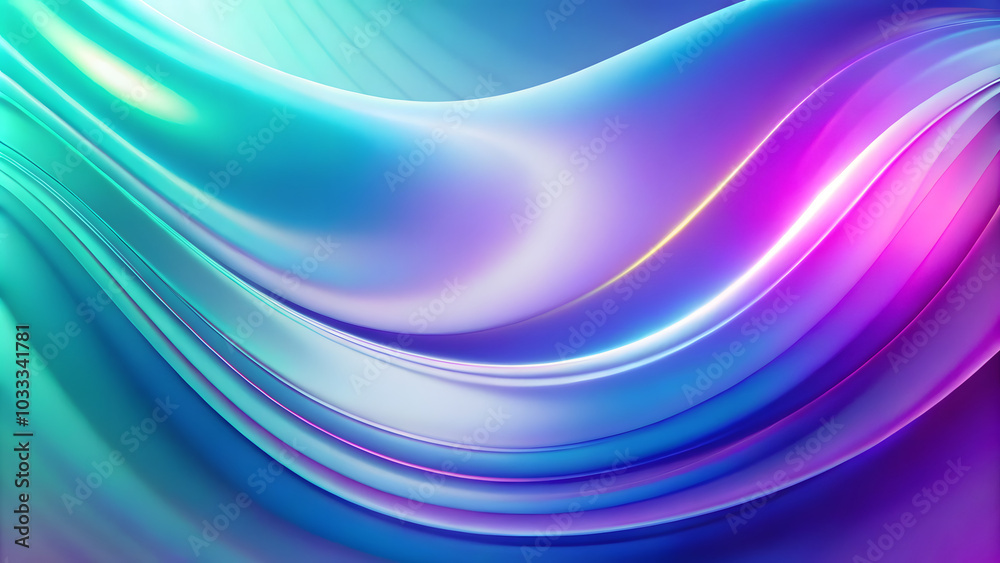 Smooth abstract wave design, serene mood, soft gradient colors with glow Smooth abstract wave design, serene mood, soft gradient colors with glow