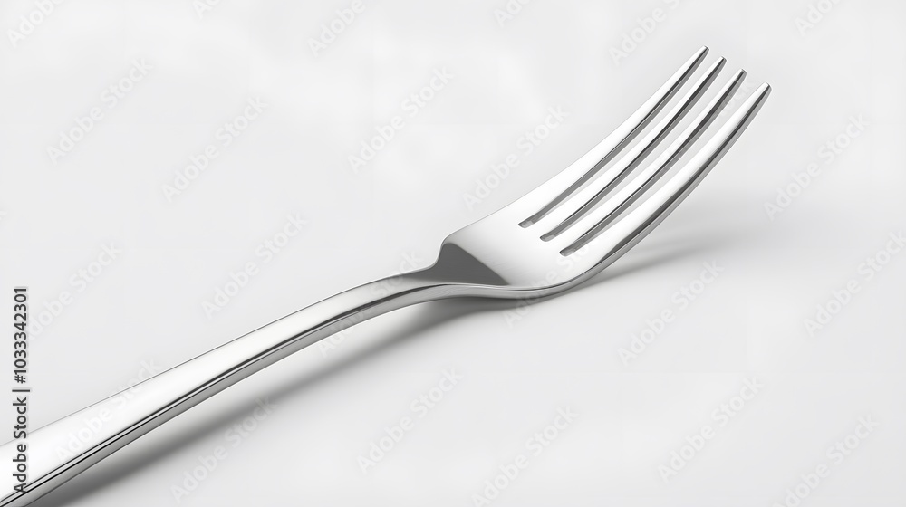 Stainless steel fork isolated on white background. Stainless steel fork isolated on white background.