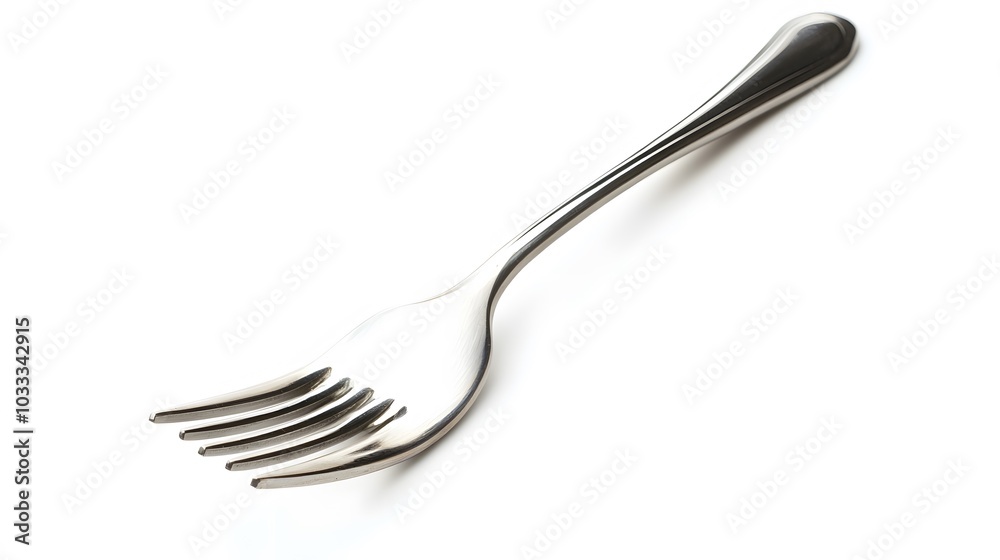 Stainless steel fork isolated on white background. Stainless steel fork isolated on white background.
