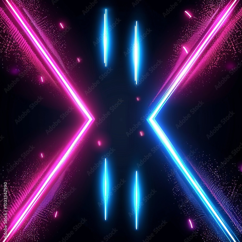 Obraz premium Abstract arrow speed motion light effect with blue 