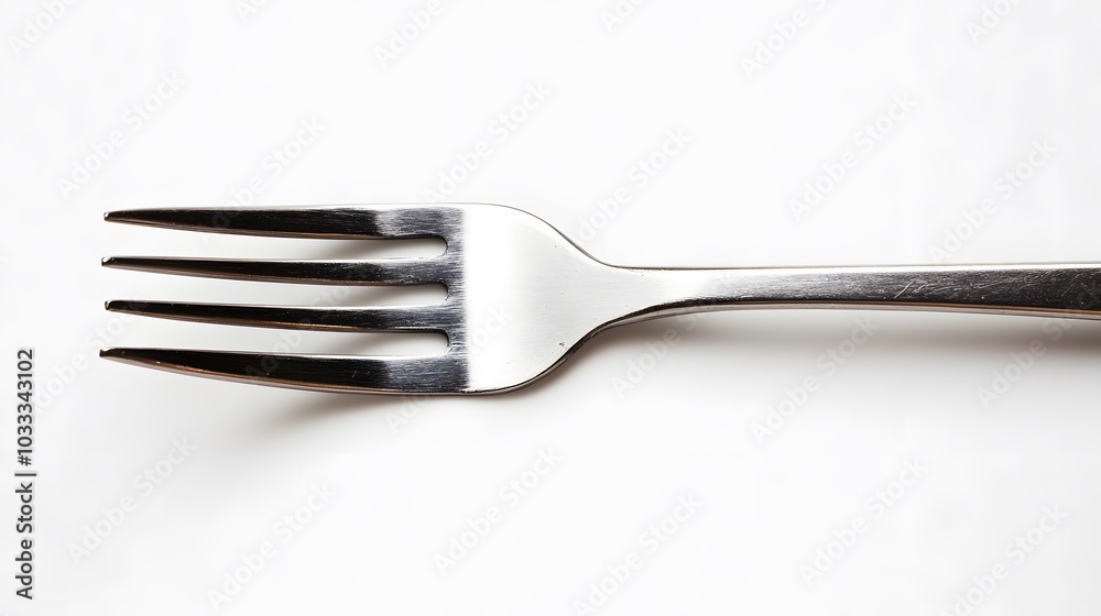 Stainless steel fork isolated on white background. Stainless steel fork isolated on white background.