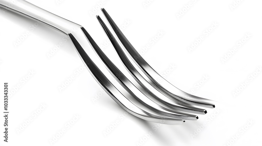 Stainless steel fork isolated on white background. Stainless steel fork isolated on white background.