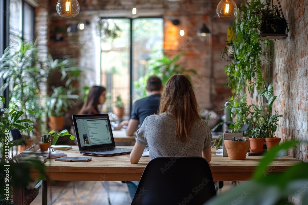 Colleagues working on project in workplace, Generative AI Colleagues working on project in workplace, Generative AI