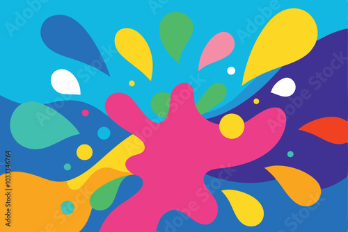 colorful splash abstract vector background design