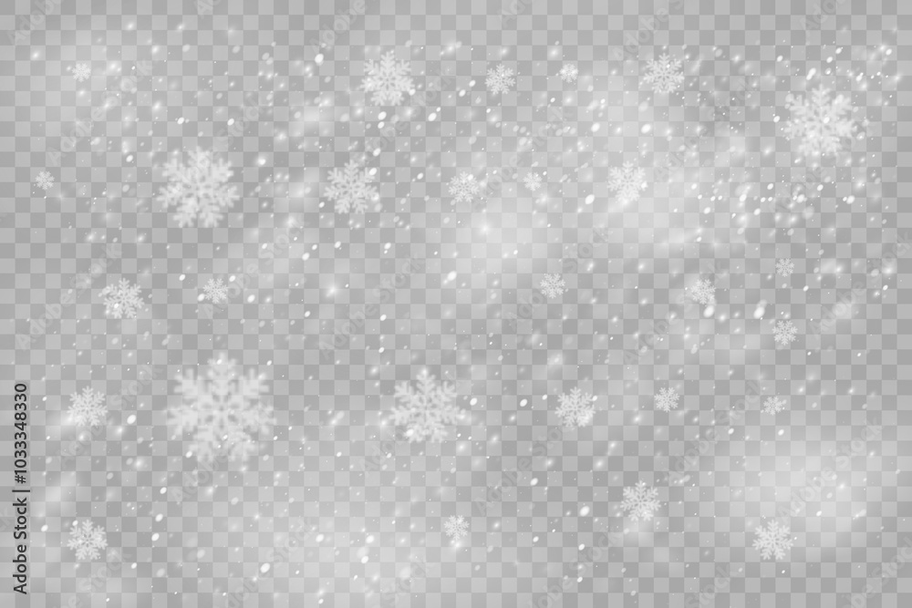 Christmas snowflakes on a transparent background. Snow flakes, snow background. Heavy snowfall, snowflakes in different shapes and forms. Christmas snowflakes on a transparent background. Snow flakes, snow background. Heavy snowfall, snowflakes in different shapes and forms.