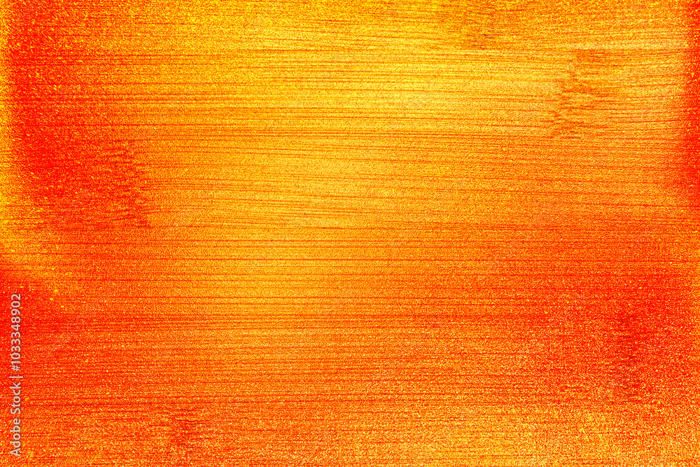 Fototapeta premium Color gradient dark grainy background, orange red gold yellow vibrant abstract on black, noise texture effect