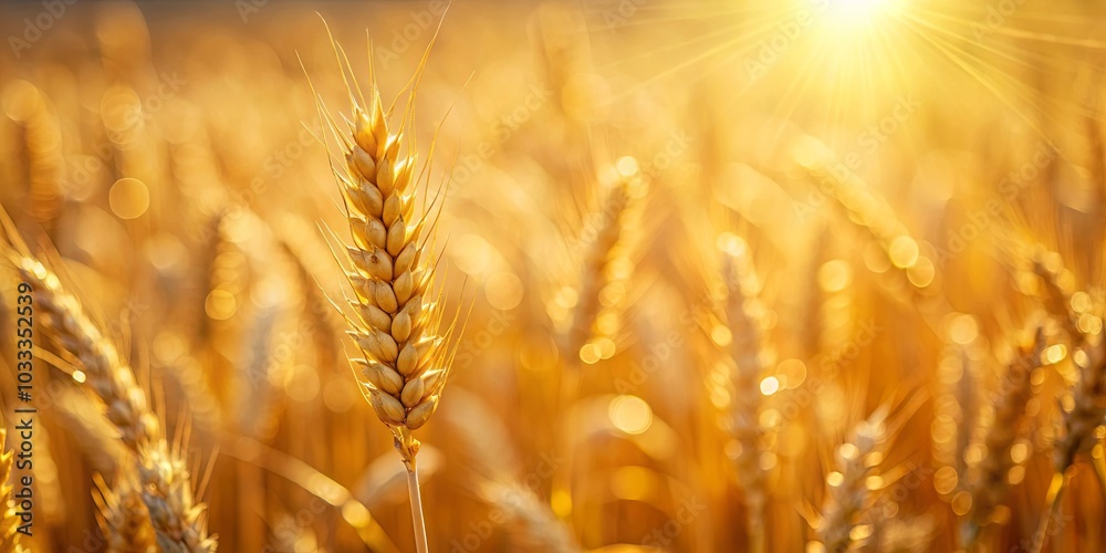 A single stalk of wheat stands tall in a field of golden grain, bathed in the warm glow of the setting sun, a symbol of nature's bounty and the cycle of life. A single stalk of wheat stands tall in a field of golden grain, bathed in the warm glow of the setting sun, a symbol of nature's bounty and the cycle of life.