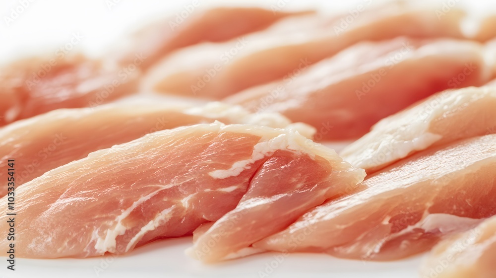 Raw chicken meat on white background. Raw chicken meat on white background.