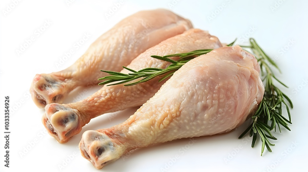 Raw chicken meat on white background. Raw chicken meat on white background.