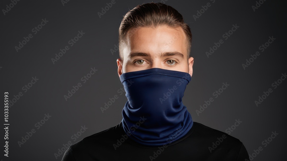 High-quality neck gaiter mockup featuring customizable design for showcasing branding, patterns, or promotional artwork on face coverings. Perfect for product display and marketing High-quality neck gaiter mockup featuring customizable design for showcasing branding, patterns, or promotional artwork on face coverings. Perfect for product display and marketing