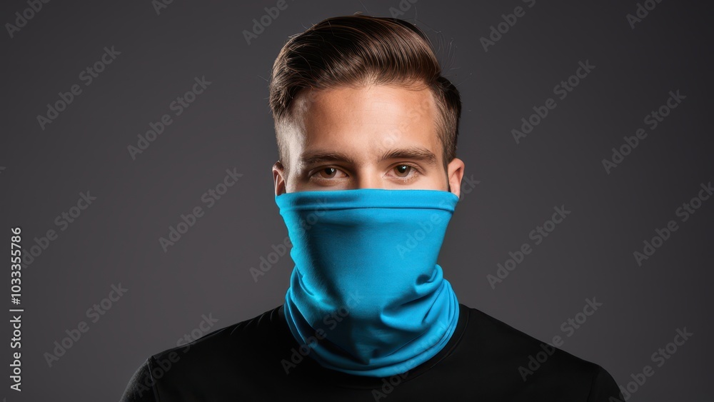 High-quality neck gaiter mockup featuring customizable design for showcasing branding, patterns, or promotional artwork on face coverings. Perfect for product display and marketing High-quality neck gaiter mockup featuring customizable design for showcasing branding, patterns, or promotional artwork on face coverings. Perfect for product display and marketing