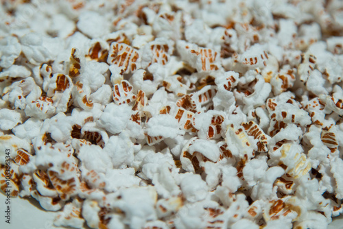 Traditional popped rice or stuffed rice snack from the dayak iban tribe, natural background  photo