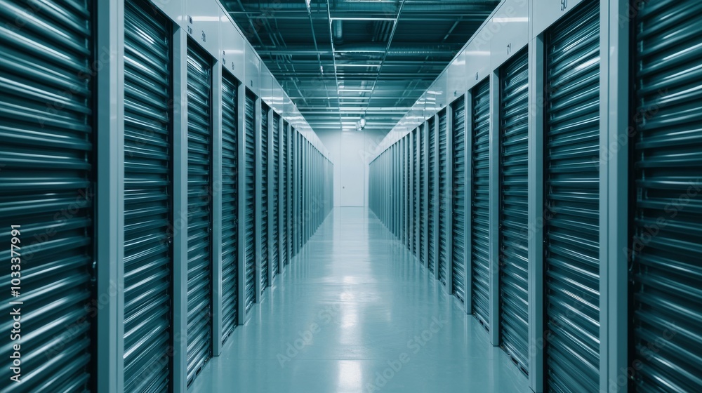 Storage Unit Hallway. Storage Unit Hallway.