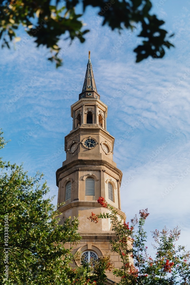 St. Philip's Church in the French Quarter, Charleston, South Carolina, United States. St. Philip's Church in the French Quarter, Charleston, South Carolina, United States.