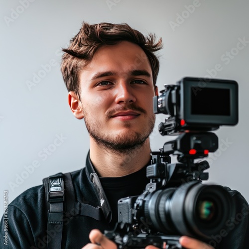 Video creator with camera and mic