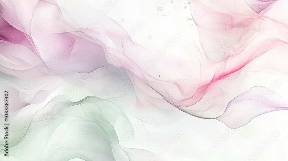 Abstract Pastel Fluid Art with Soft Pink and Green Hues Creating a Dreamy and Serene Atmosphere Abstract Pastel Fluid Art with Soft Pink and Green Hues Creating a Dreamy and Serene Atmosphere