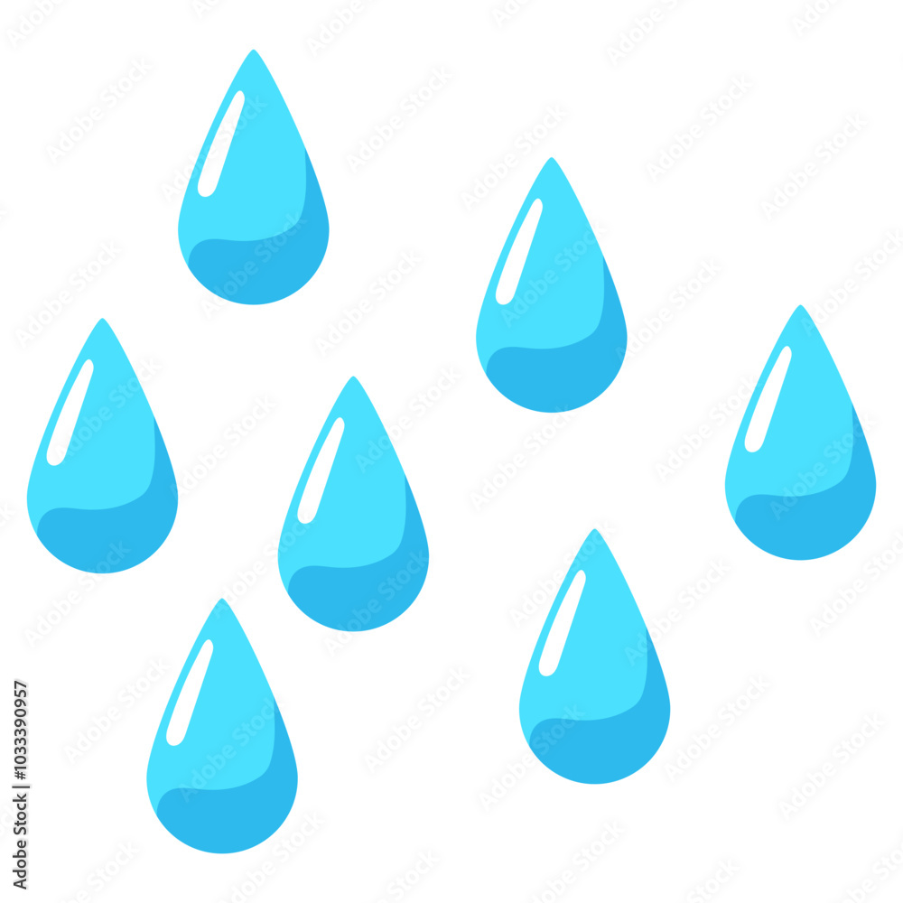 Rainy Drop Illustration Rainy Drop Illustration