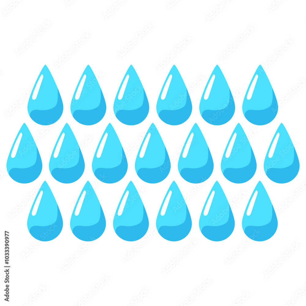Rainy Drop Illustration Rainy Drop Illustration