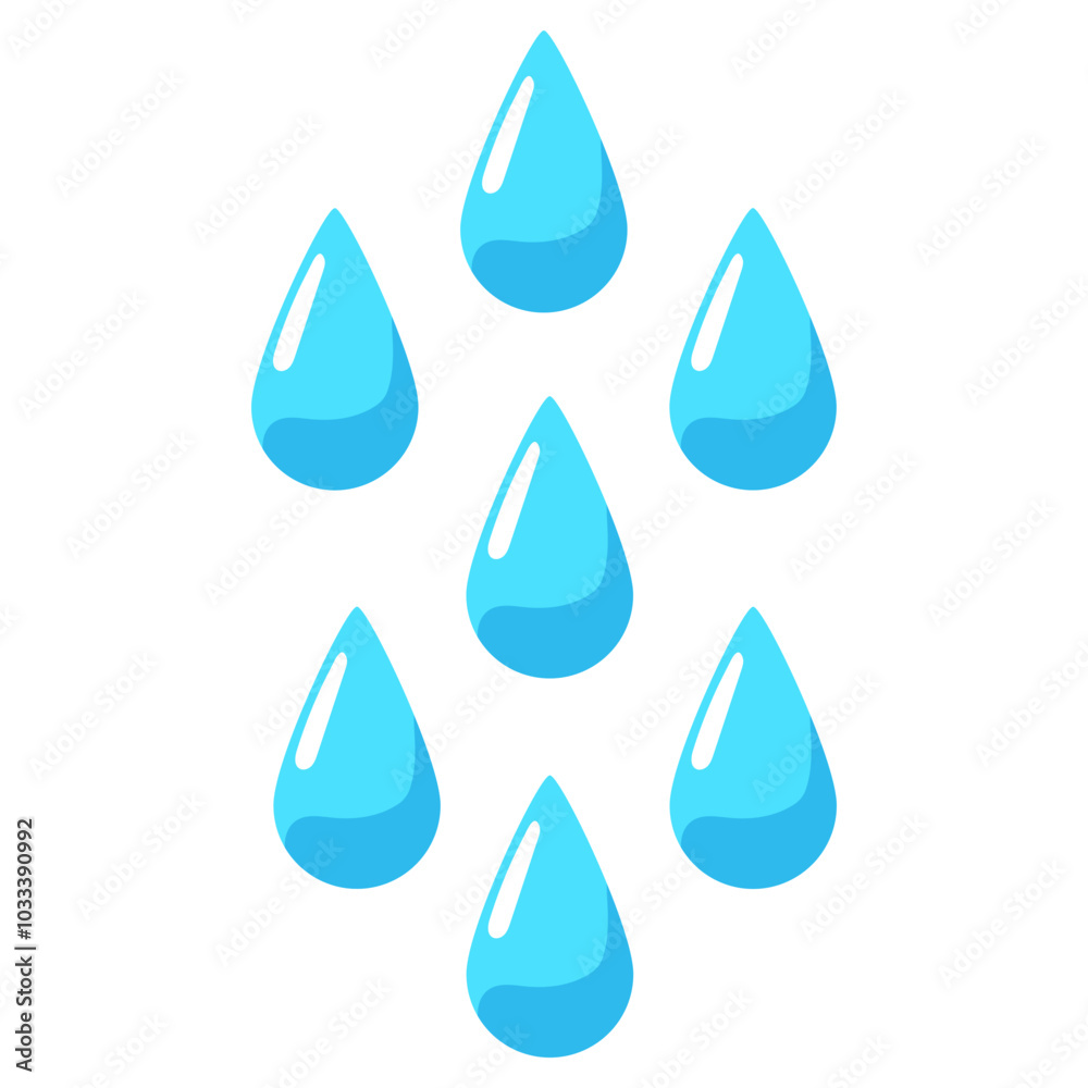 Rainy Drop Illustration Rainy Drop Illustration