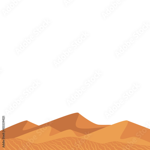 Desert Hill Landscape Illustration