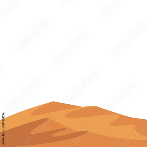 Desert Hill Landscape Illustration