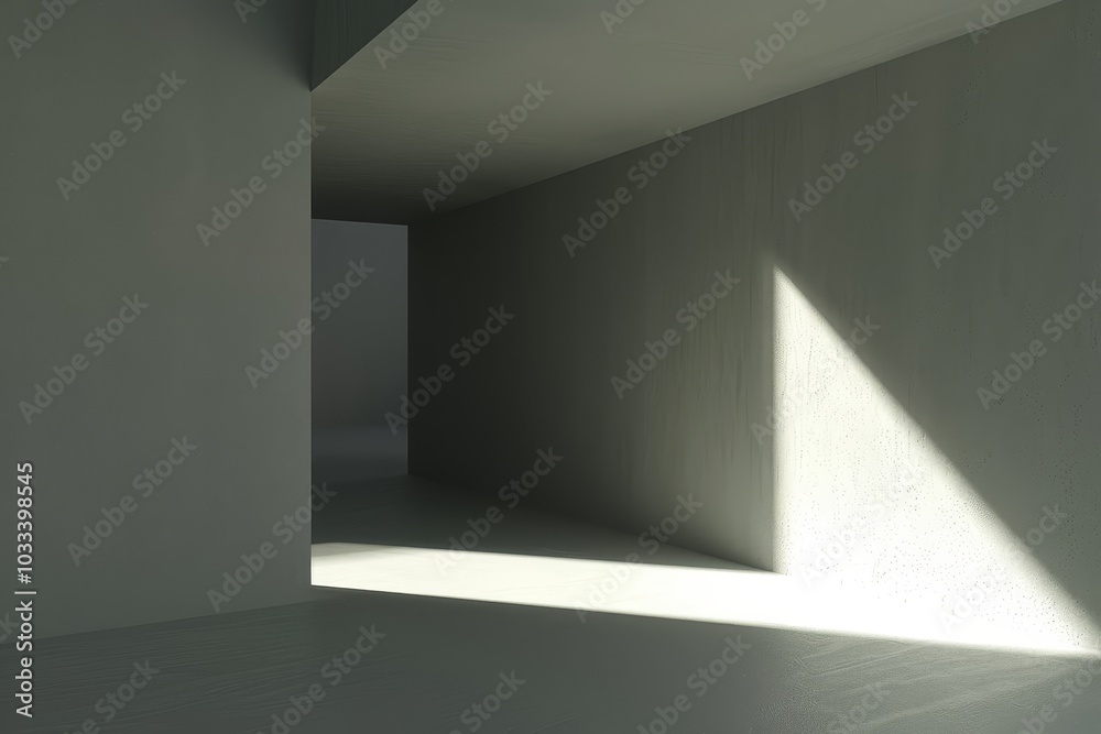 Minimalist modern architecture with dramatic light and shadows. Minimalist modern architecture with dramatic light and shadows.