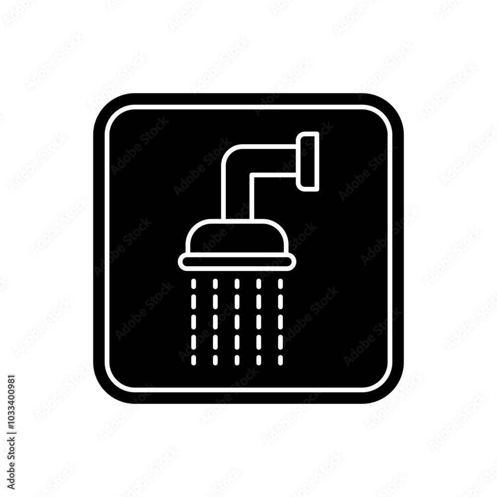 shower icon sign vector shower icon sign vector