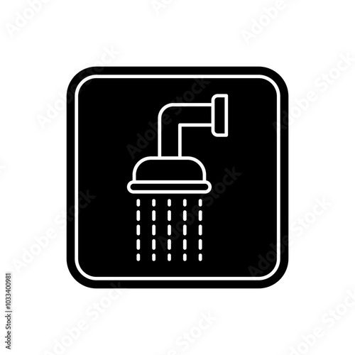 shower icon sign vector